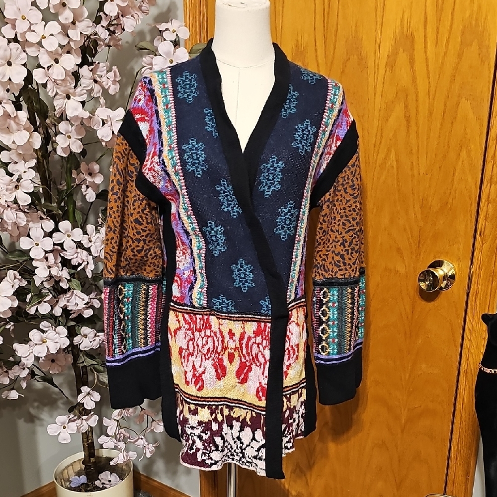Anthropologie Akemi + Kin Patchwork Cardigan
